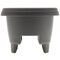 Bloem Modica Deck Rail Round Planter: 12" - Charcoal - Matte Finish, Fits Rail Sizes 3"-3.75", Durable Resin Pot, For Indoor and Outdoor Use, Gardening, 2 Gallon Capacity